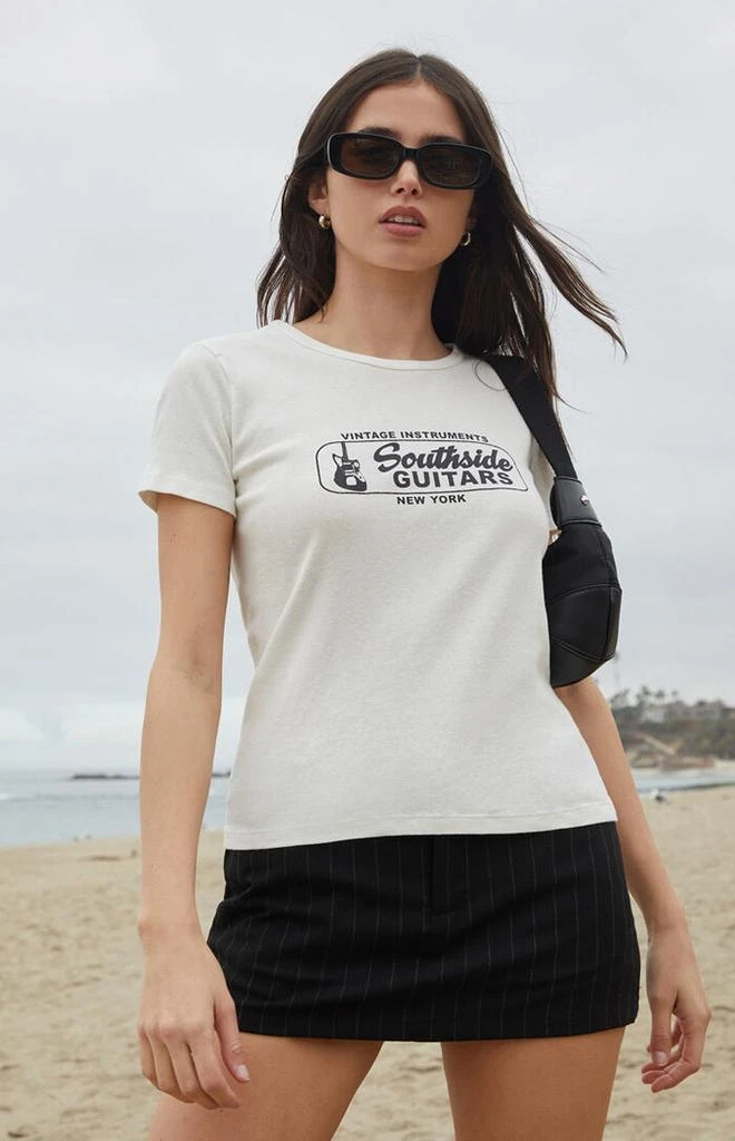 John Galt White Southside Guitars Hailie T-Shirt 2