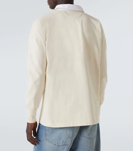 MAISON MARGIELA Logo cotton jersey polo shirt 4