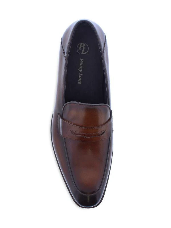 Penny Lane Savile Row Leather Penny Loafers 4