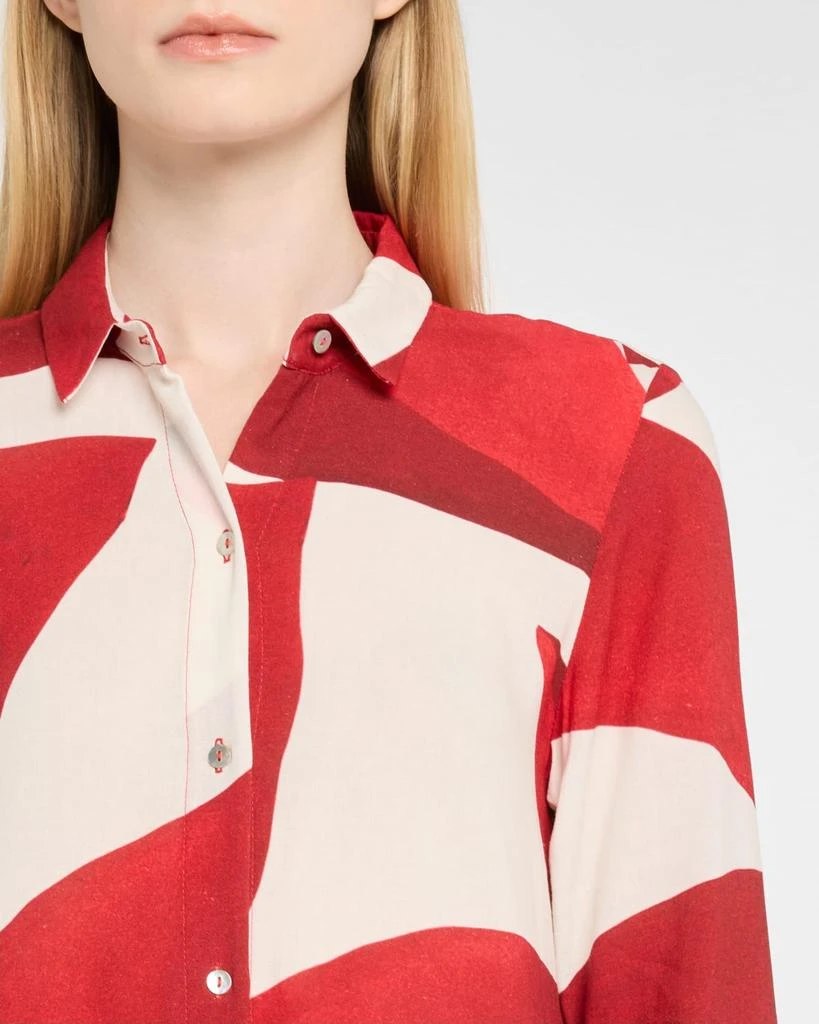 LENNY NIEMEYER Geometric Side Slit Maxi Shirtdress 5