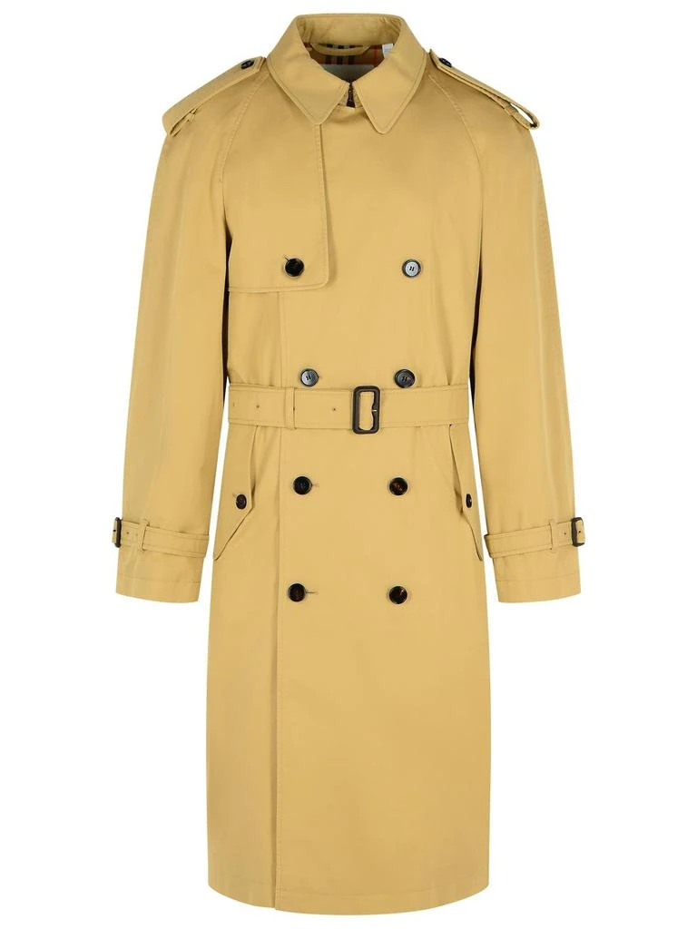Burberry Burberry Double Breasted Belted Trench Coat from Cettire