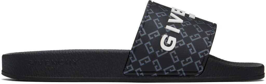 Givenchy Givenchy Logo Patch Monogrammed Sandals - Shoes