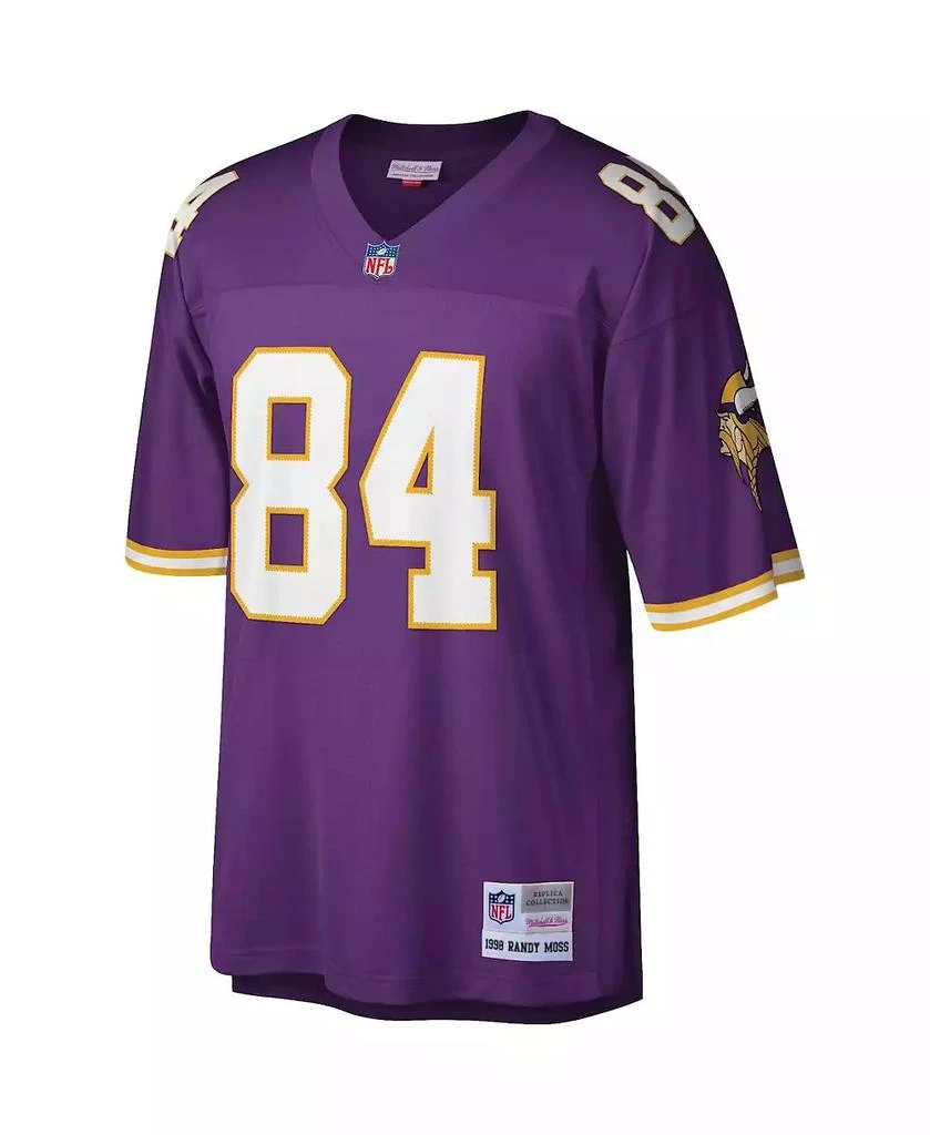 Mitchell and Ness Men's Randy Moss Purple Minnesota Vikings Legacy Replica Jersey 3