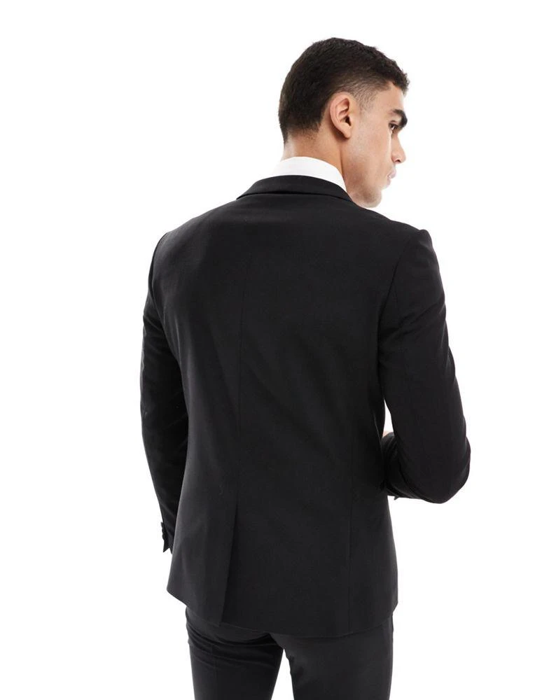 ASOS ASOS DESIGN new skinny tuxedo jacket in black 5