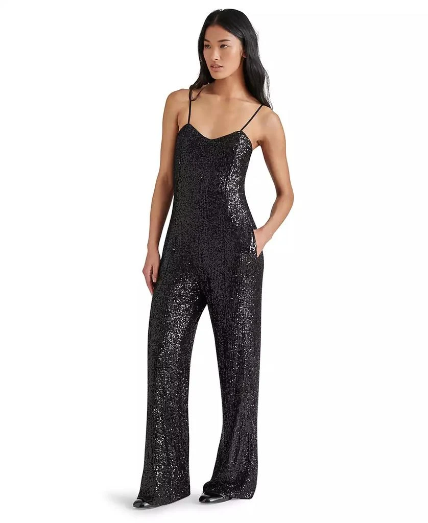 Steve Madden Women's Glitterine Sequined Jumpsuit 1