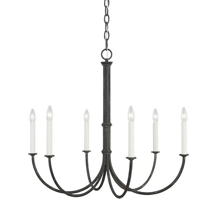 C&M by Chapman and Myers Chapman & Myers Champlain Small 6 Light Chandelier 3