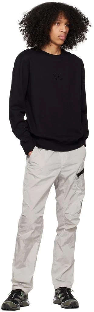 C.P. Company Black Embroidered Sweatshirt 4