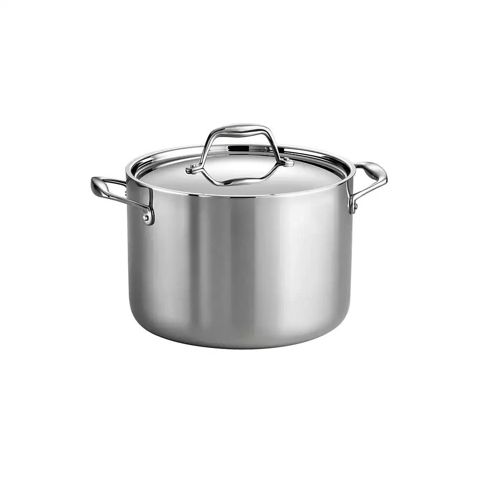 Tramontina Gourmet Tri-Ply Clad 8 Qt Covered Stock Pot 1