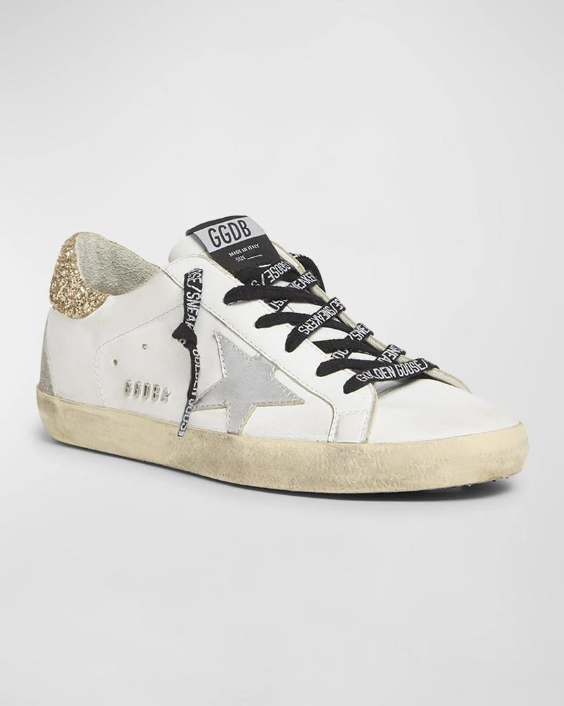 Golden Goose Superstar Glitter Leather Low-Top Sneakers 3