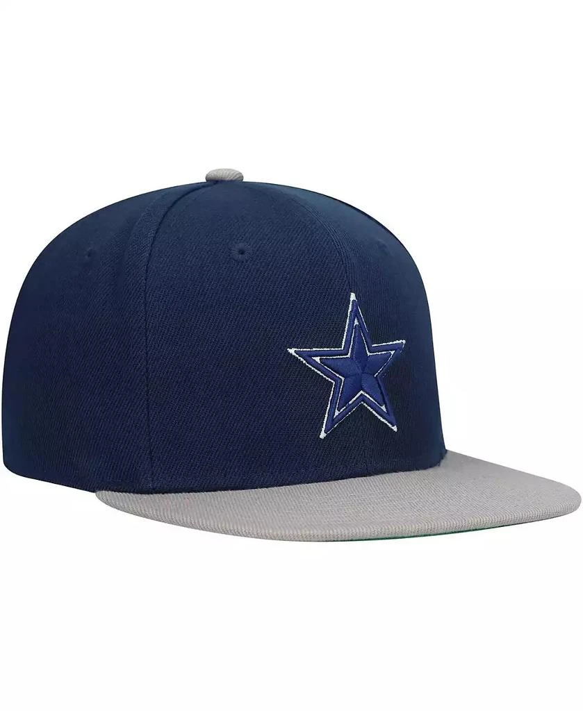 Mitchell & Ness Big Boys and Girls Navy/Silver Dallas Cowboys Two-Tone Snapback Hat 4