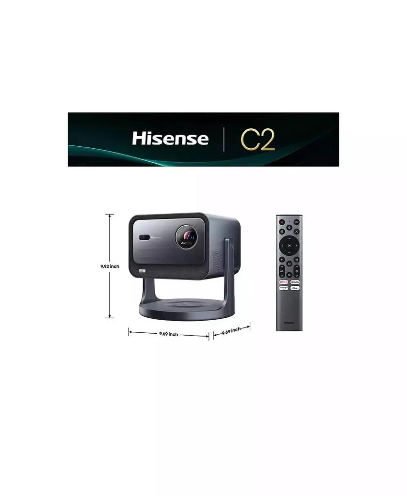 Hisense C2 4k UHD Triple Laser Mini Projector 2