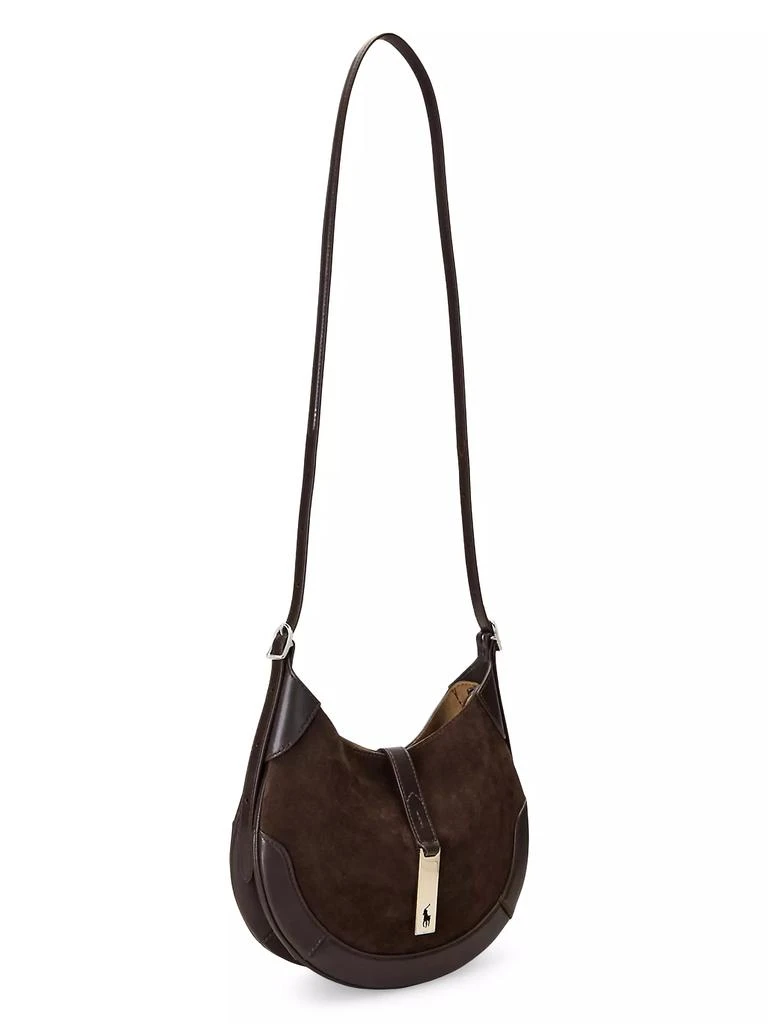 Ralph Lauren Polo ID Small Suede Shoulder Bag 5