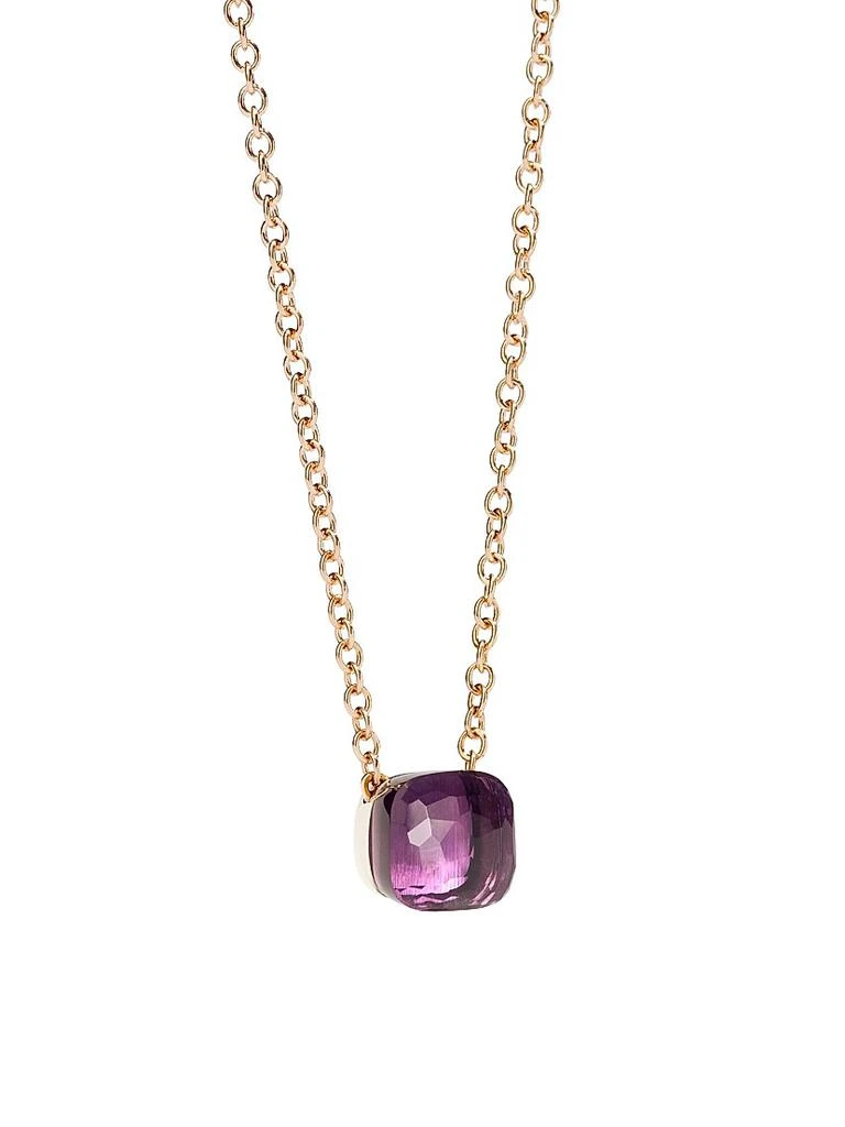 Pomellato Amethyst & 18K Rose Gold Pendant Necklace 1