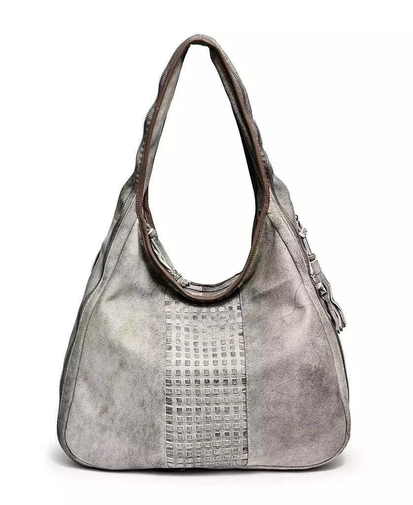 OLD TREND Women's Genuine Leather Dorado Expandable Hobo Bag 1