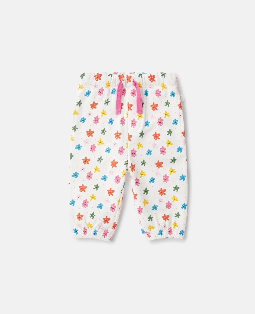 Stella McCartney Stella McCartney - Star Print Drawstring Joggers, Ivory, Size: 18m 1