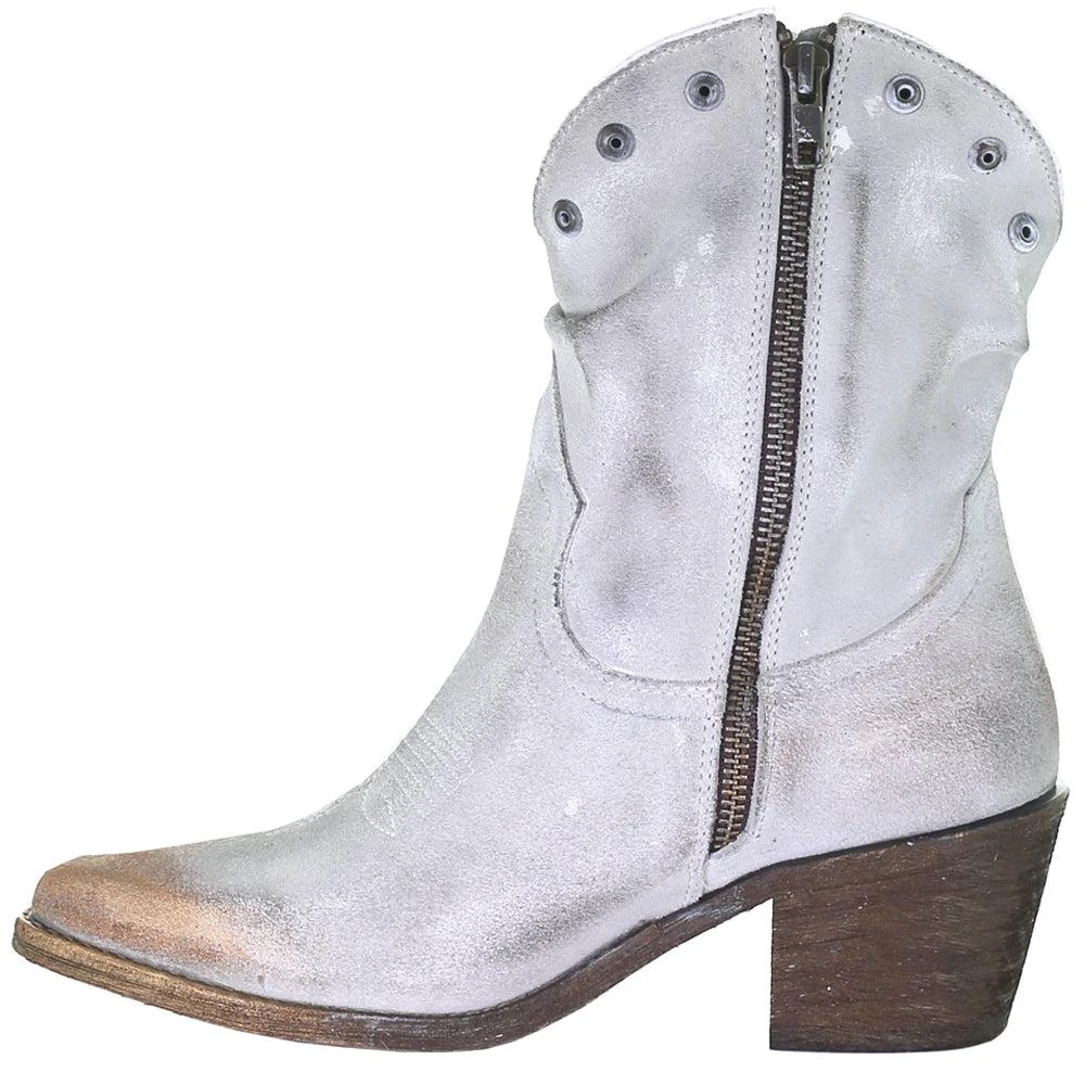 Circle G by Corral Fringe Studded Metallic Cowboy Booties 4