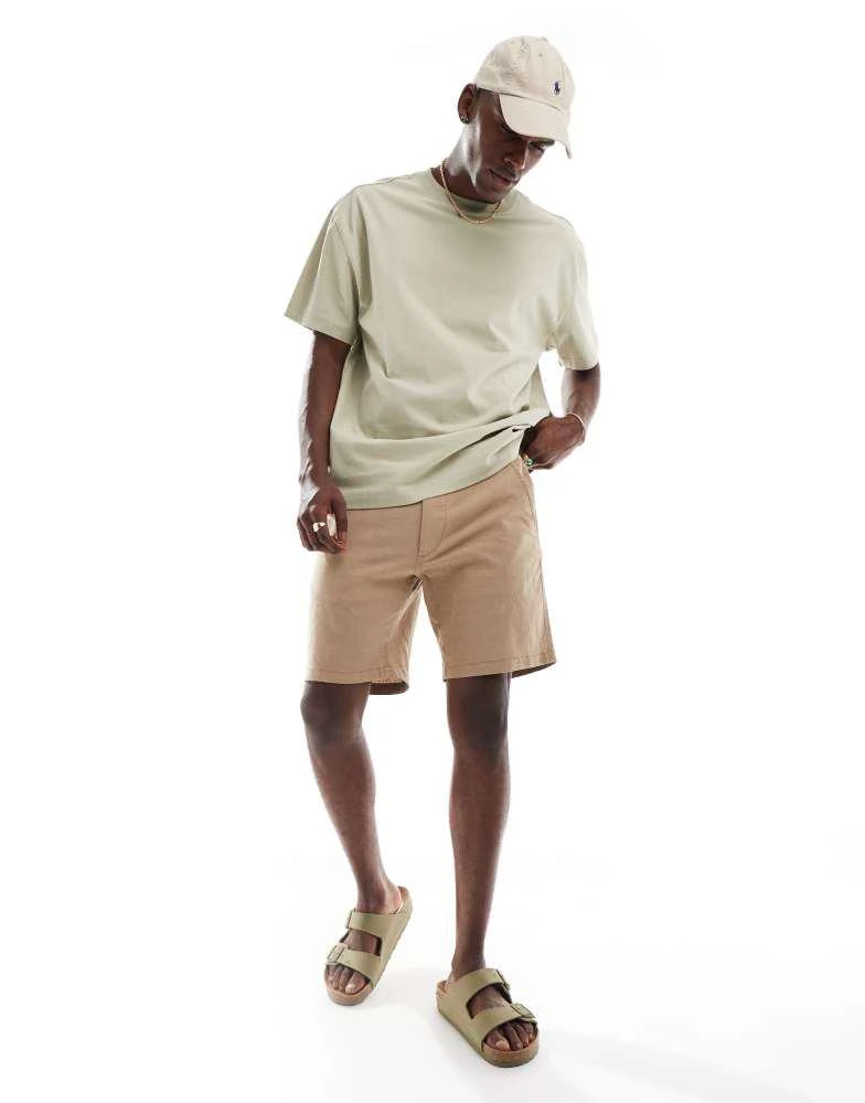 Jack & Jones Jack & Jones linen short in tan 1