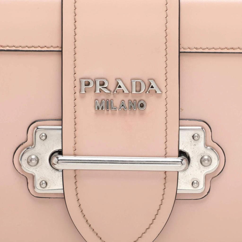 Prada Prada Nude Pink Patent Leather Cahier Shoulder Bag 5