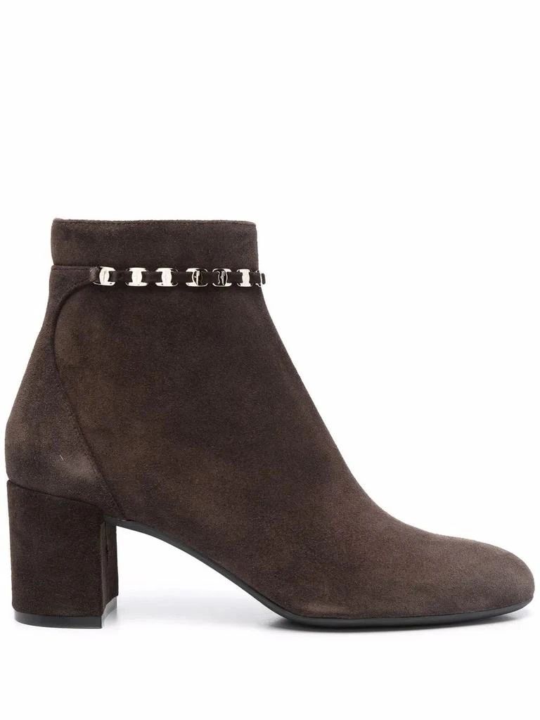 Salvatore Ferragamo Ferragamo Ghila Suede Ankle Boots 4