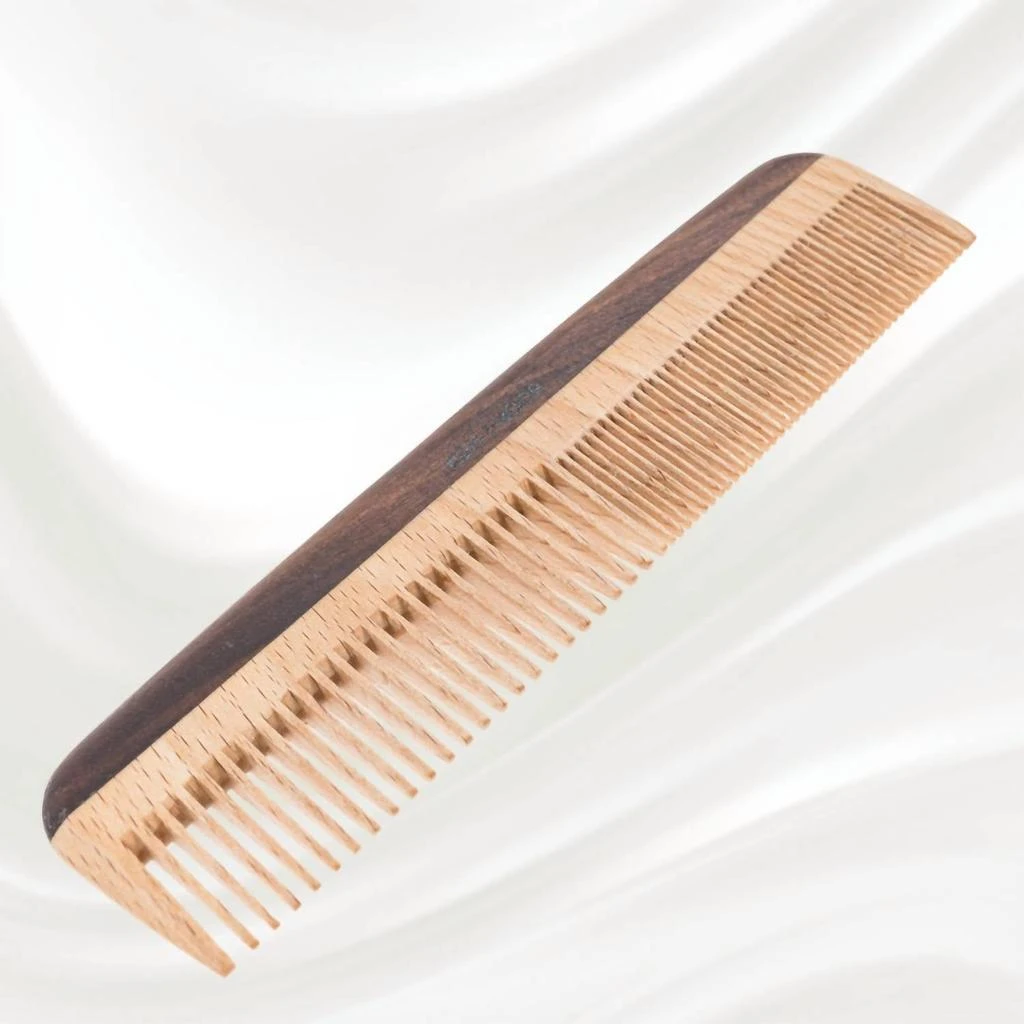 Koh-I-Noor Beauty USA Koh-I-Noor Beauty Usa - Women
s Legno Beech And Kotibe Wood Wide And Close Spread Tooth Comb