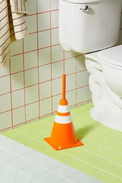 Urban Outfitters Traffic Cone Toilet Brush 1