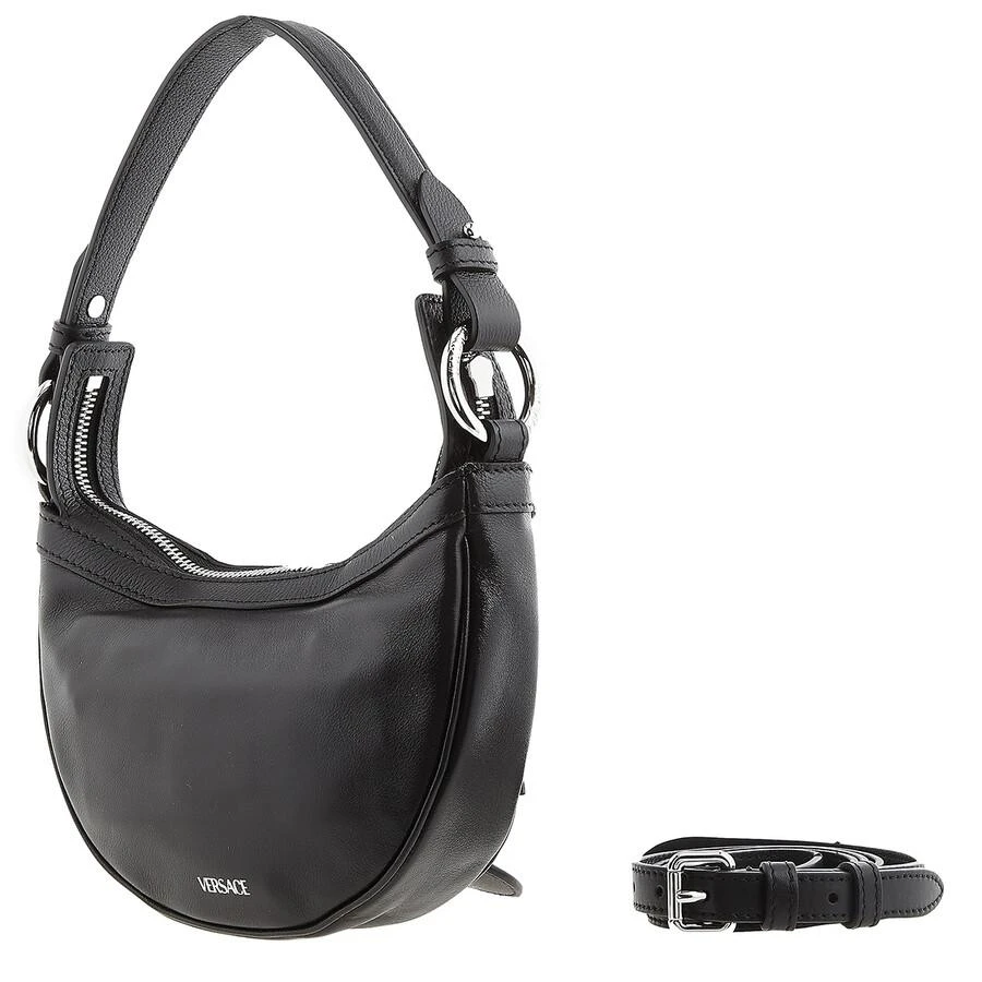 Versace Repeat Mini Black Hobo Bag 3