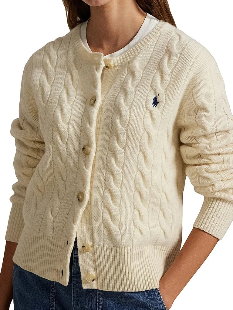 Ralph Lauren Cable-Knit Wool-Cashmere Cardigan 5