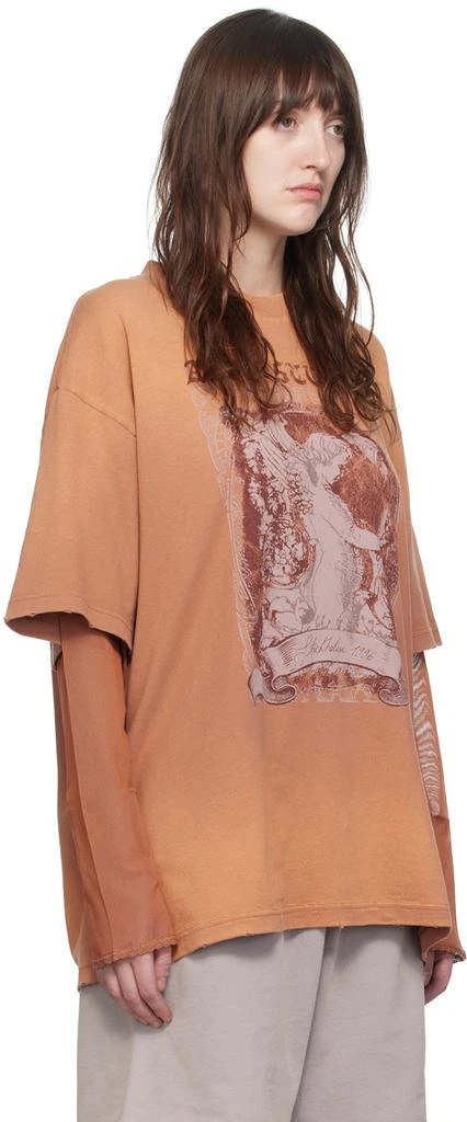 Acne Studios Orange Layered Long Sleeve T-Shirt 2