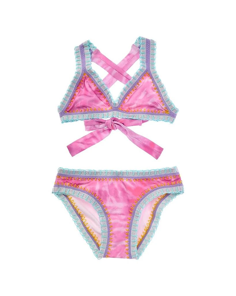 PQ Swim PilyQ Rainbow Embroidered 2pc Bikini Set