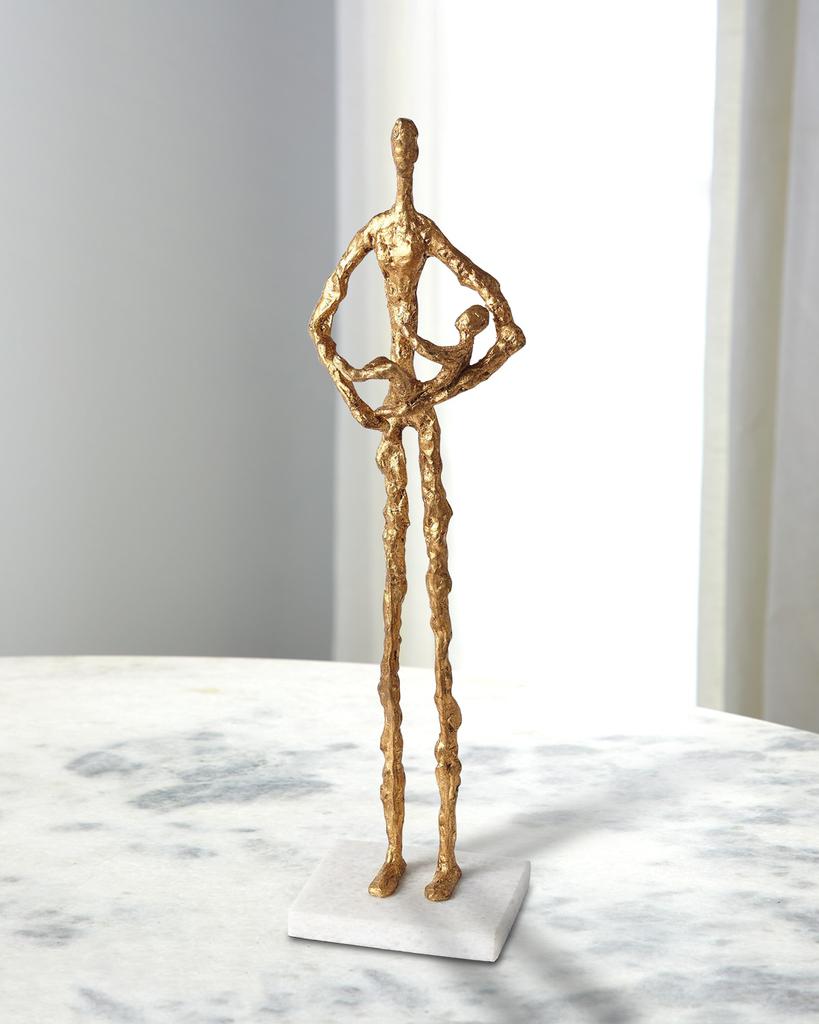 William D Scott Standing Mother Cradling Child Sculpture