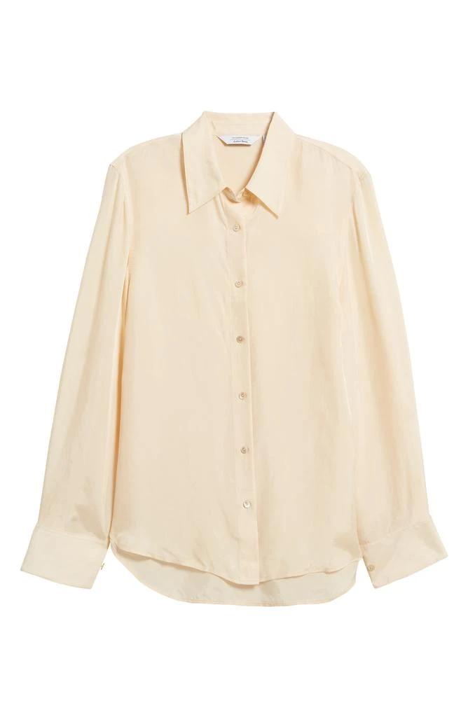 & Other Stories Long Sleeve Satin Button-Up Shirt 5