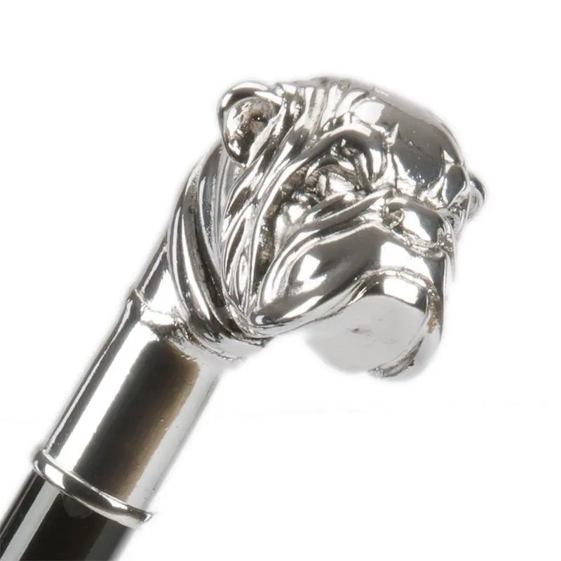 PASOTTI Pasotti Oxblood Luxury Umbrella with Silver Bulldog Handle 4