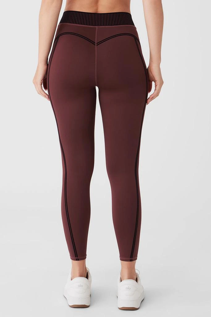 Alo Airlift High-Waist 7/8 Line Up Legging - Cherry Cola 2