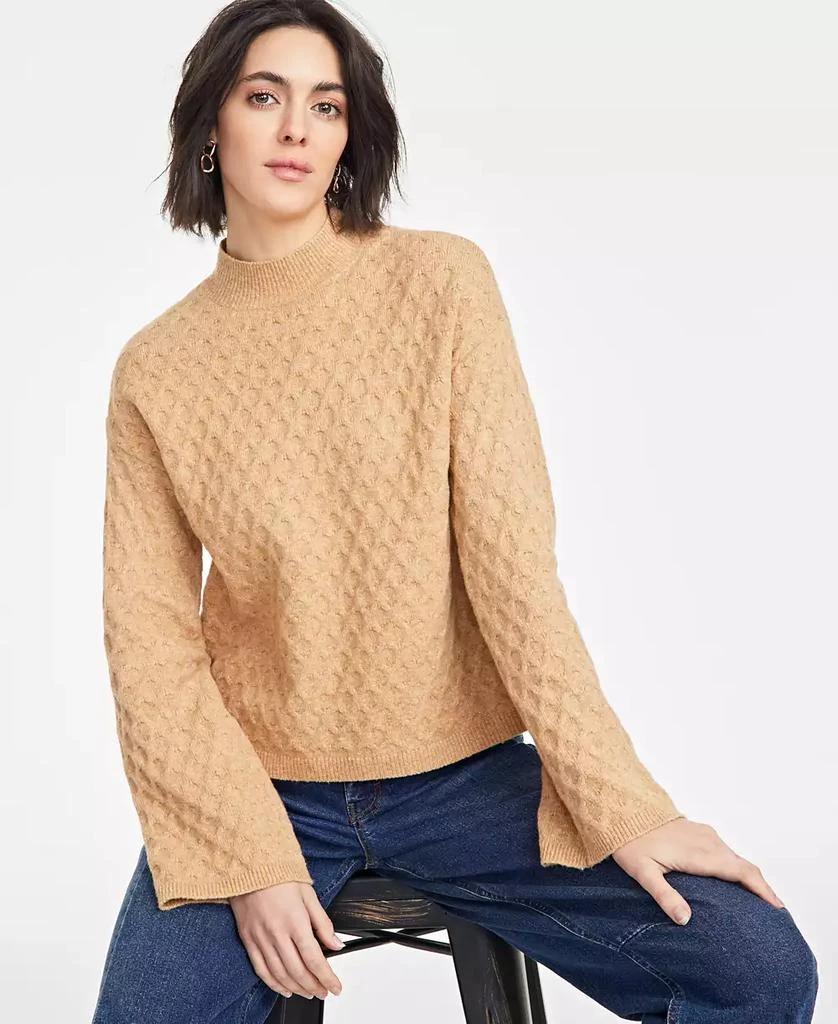 On 34th Women's Textured Mock-Neck Sweater, Exclusively at Macy's 2