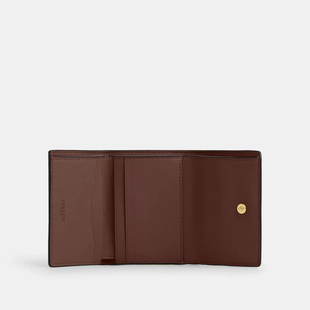 Coach Card Holder Wallet In Signature Canvas 4