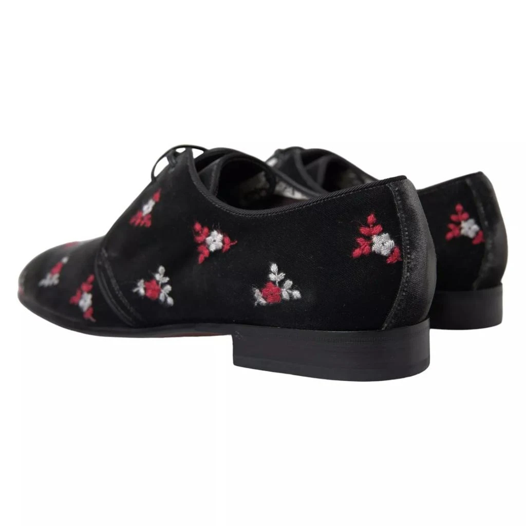 Dolce & Gabbana Dolce & Gabbana Black Floral Velvet Formal Dress 5