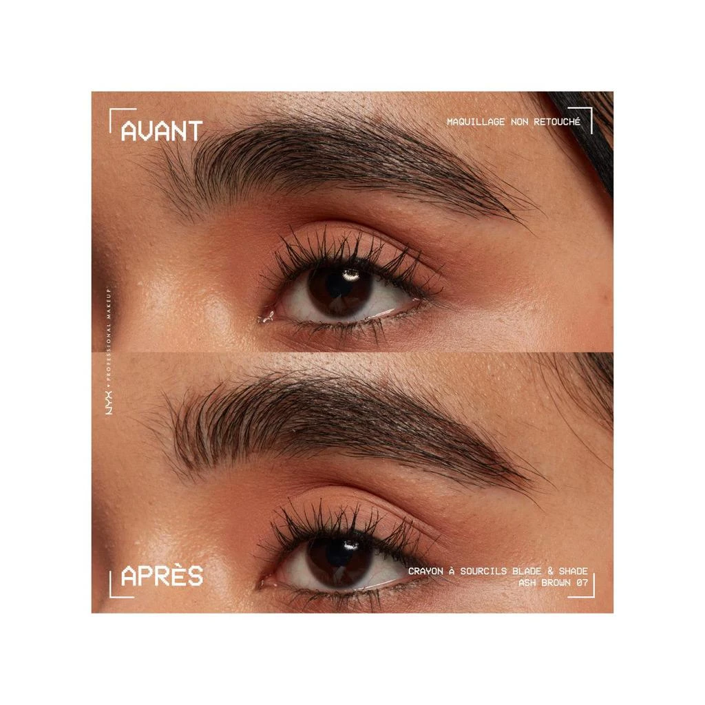 Octopus x Nyx Blade & Shade, Crayon Sourcils Double Embout, Tenue Jusqu'À 16H, Ash Blonde 43