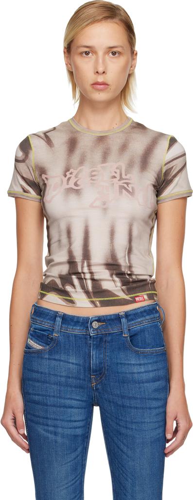 Diesel Diesel `T-Angie` T-Shirt With `Peekaboo` Logo - T-Shirts