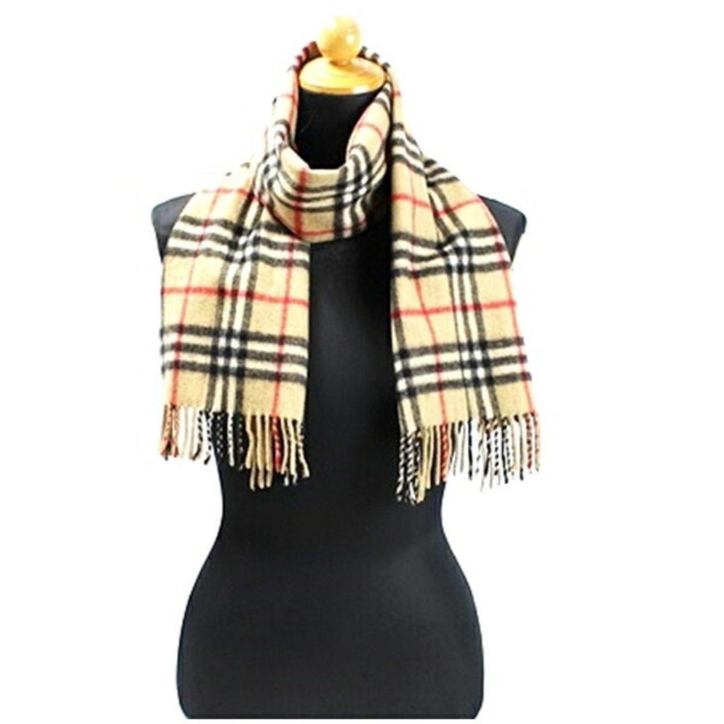 Burberry Burberry Check Printed Fringed Edge Scarf