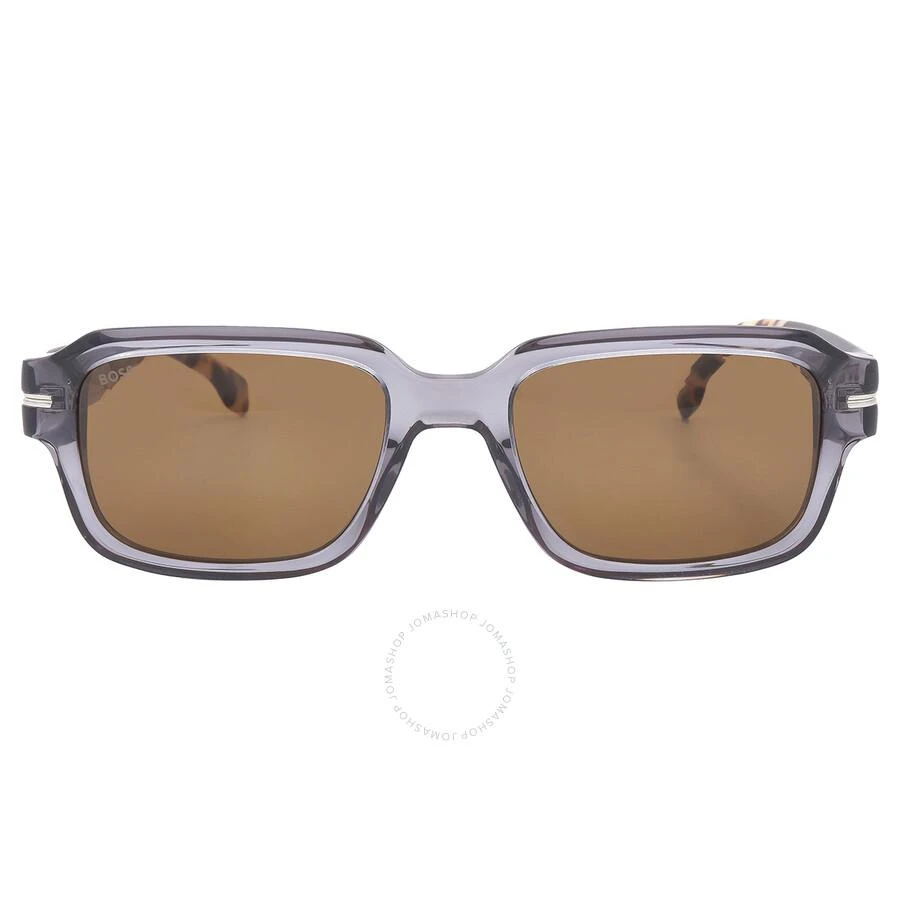 Hugo Boss Brown Rectangular Men's Sunglasses BOSS 1596/S 0ACI/2M 53 1