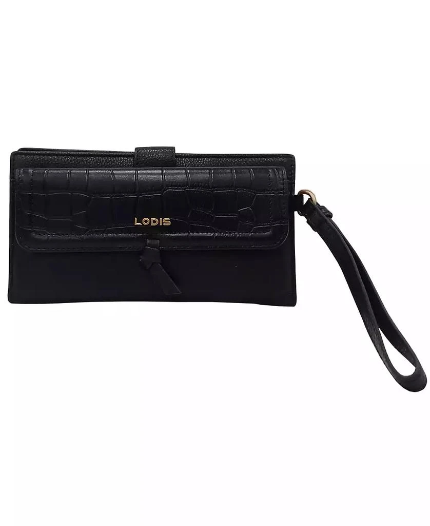 LODIS Women's Elia Croco 2 in 1 Wristlet Wallet 1