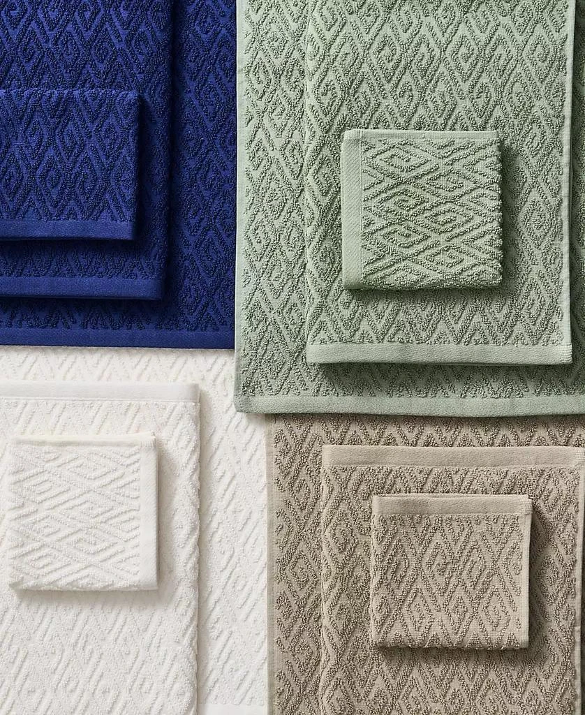 John Robshaw Maze Solid Texture Cotton Hand Towel, 30" x 20" 5