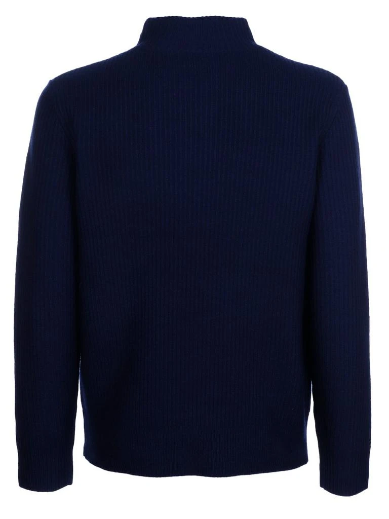 A.P.C. A.P.C. High Neck Ribbed Knitted Jumper 2