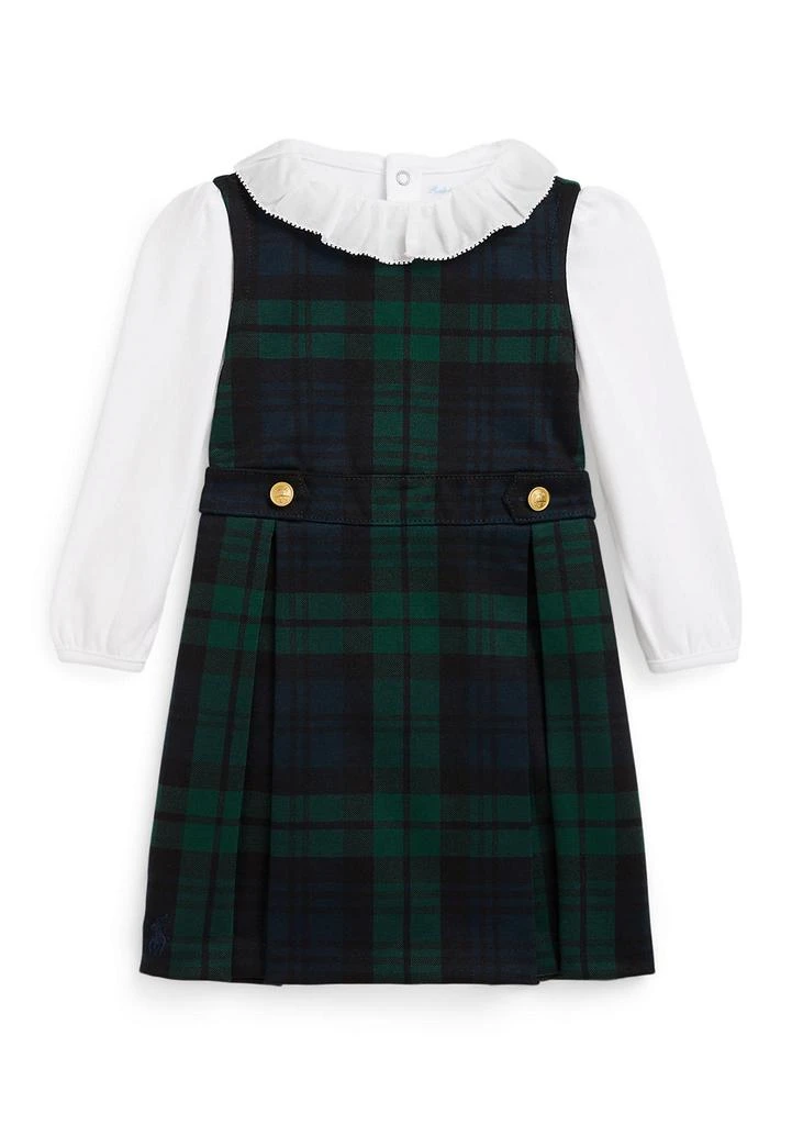 Ralph Lauren Baby Girls Cotton Bodysuit
Plaid Ponte Dress Set