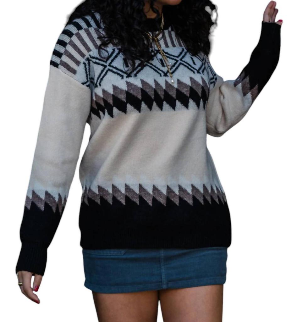 Papillon Papillon - Geo Print Sweater