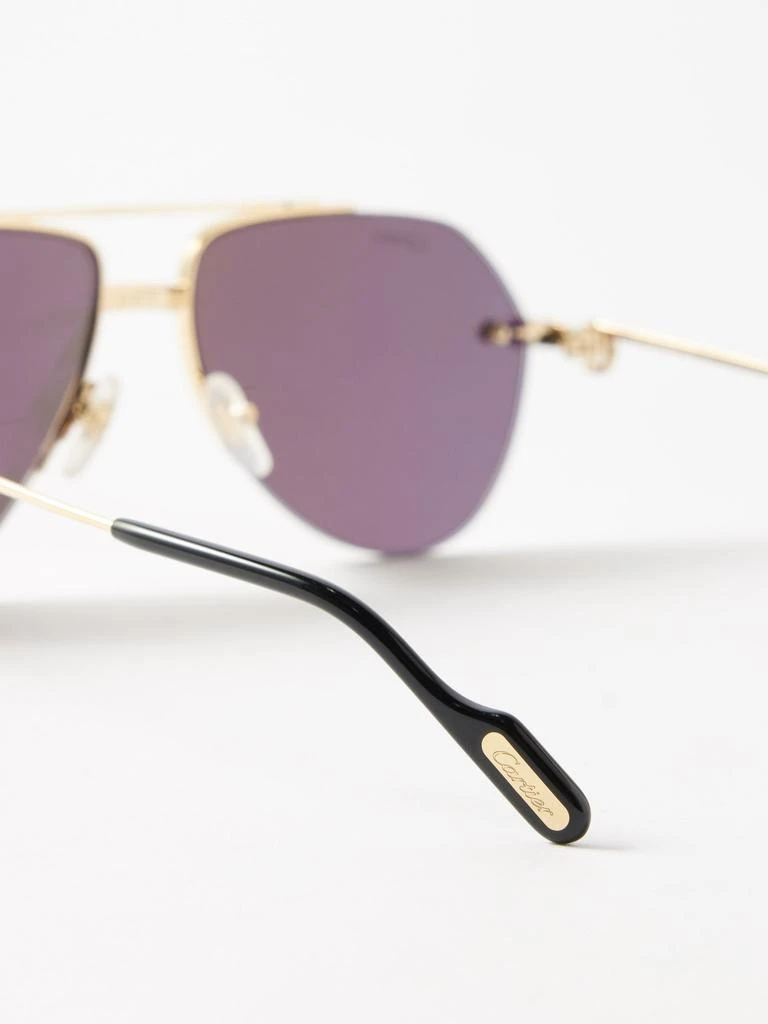 Cartier Eyewear Première de Cartier aviator metal sunglasses 4