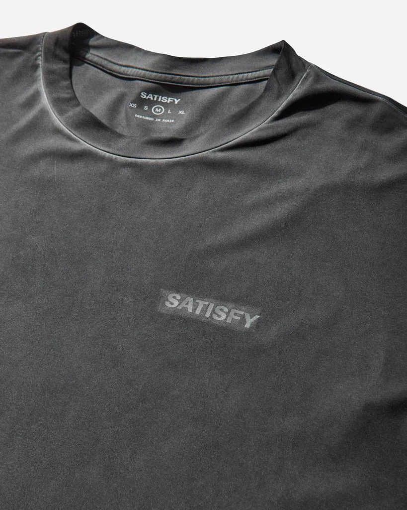 Satisfy Men's AuraLite Long T-Shirt Black Pigment 3