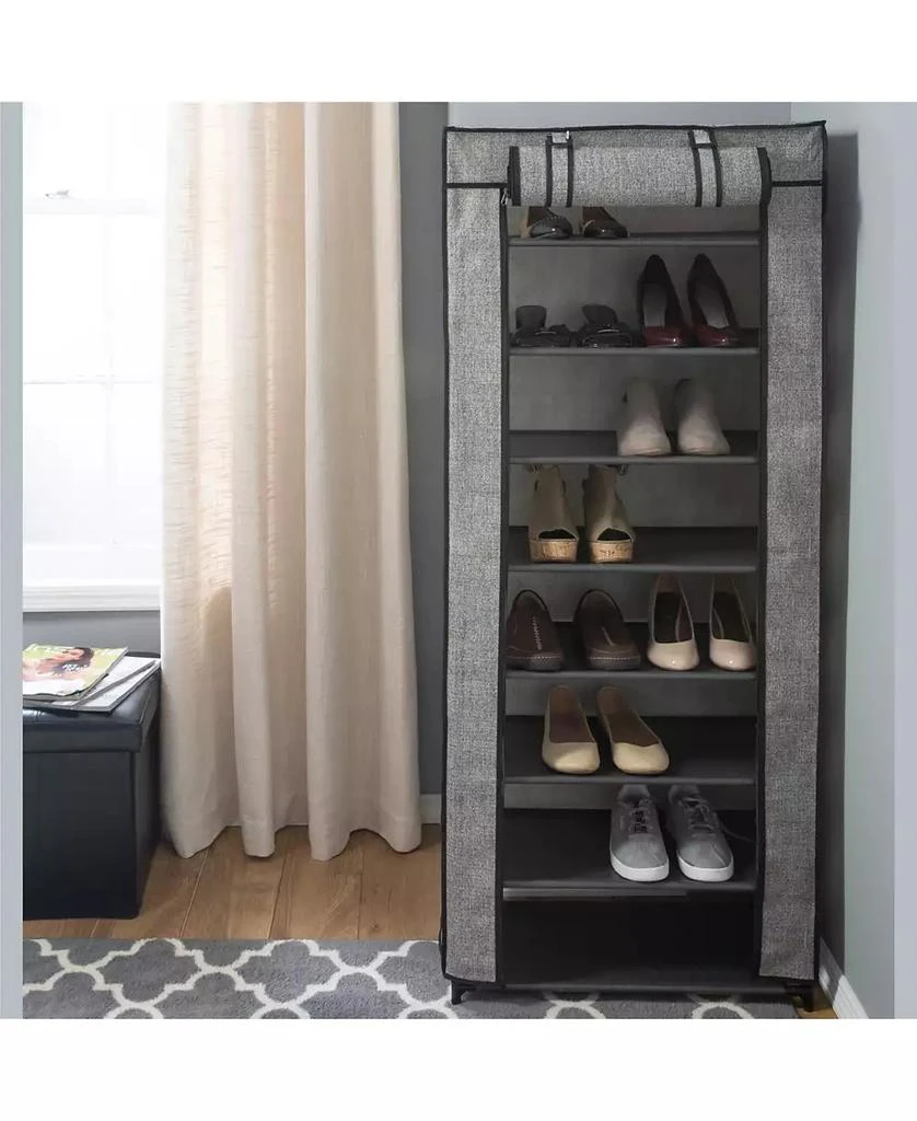 Simplify 8 Tier Shoe Organizer with Cover 5