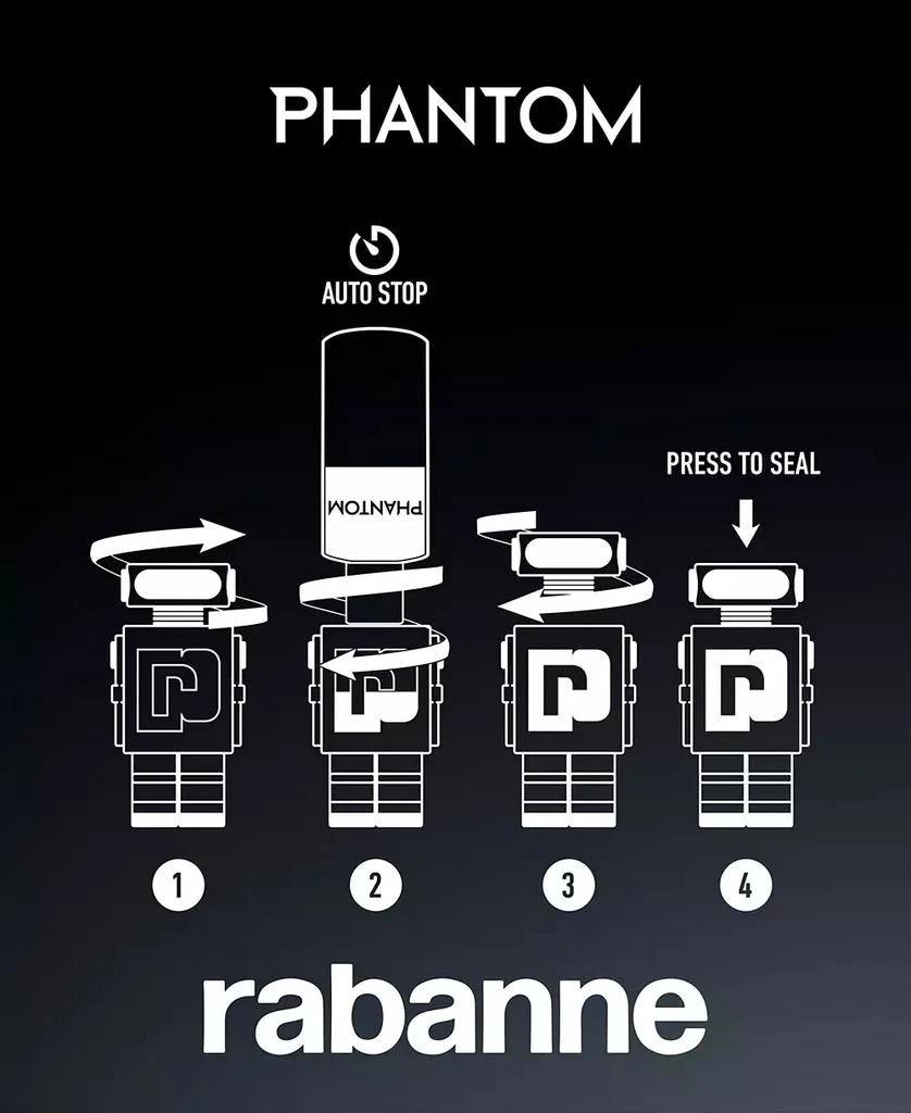Paco Rabanne Men's Phantom Eau de Toilette Spray, 3.4-oz. 5
