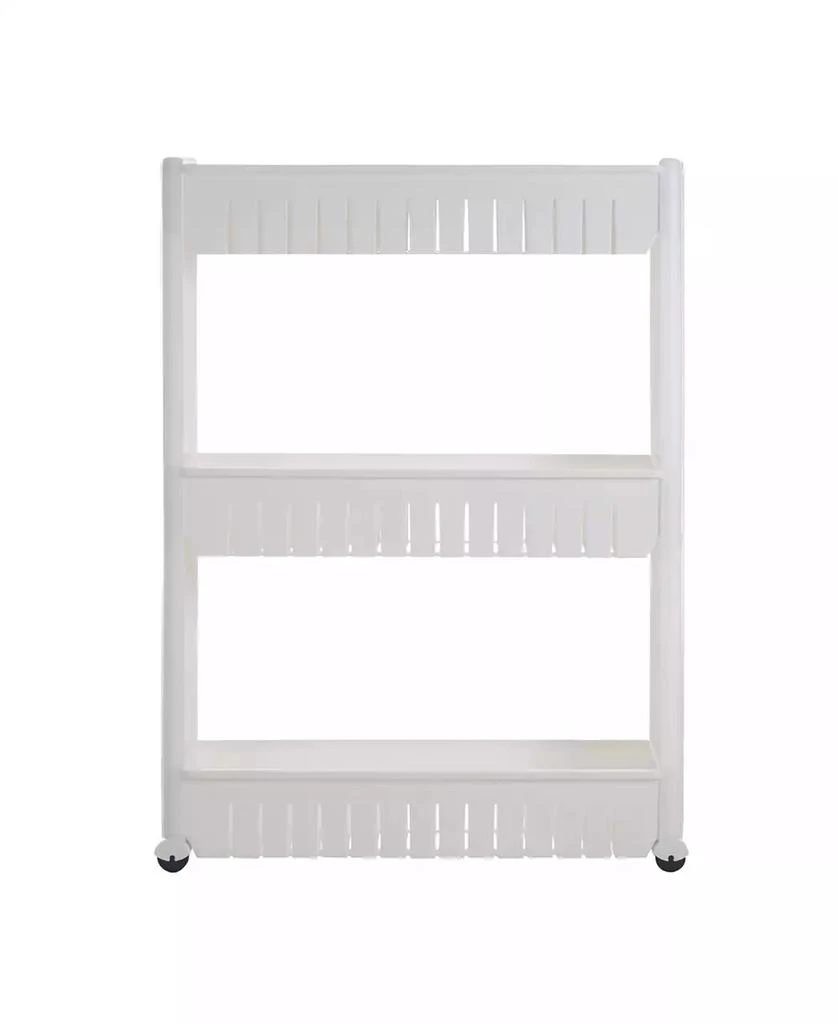 Trademark Global Everyday Home 3 Tier Slide Out Laundry Cart on Rollers - Only 5" Wide 1